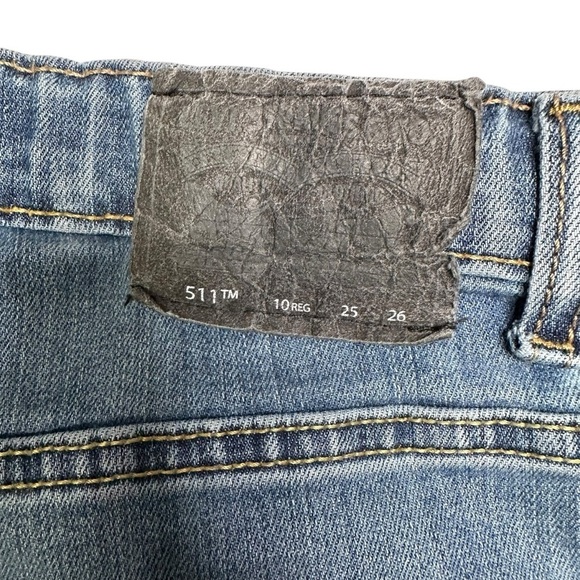 Levi's Boys 511 Slim Fit Denim Blue Jeans Size 10 - Picture 9 of 13